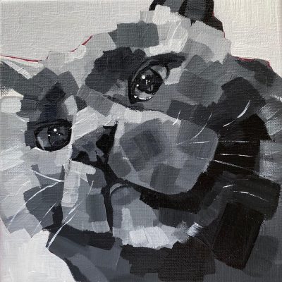 Portrait of Egg, Acrylic painting, 8