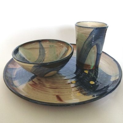 Loopware Plate, Bowl & Beaker.
