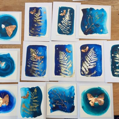 Mini paintings/ink, copper/13x14cm