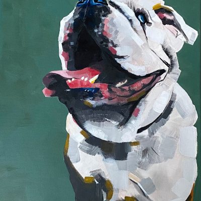 Hound Dog, Acrylic painting