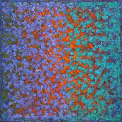 'Meeting Halfway' acrylic on board 50x50cm