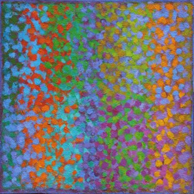 'Diffused Colour Chords (4.7.3.1.)' acrylic on board 35x35cm