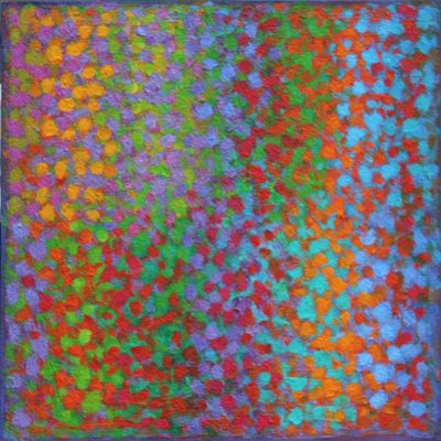 'Diffused Colour Chords (6.4.5.3)' acrylic on board 35x35cm
